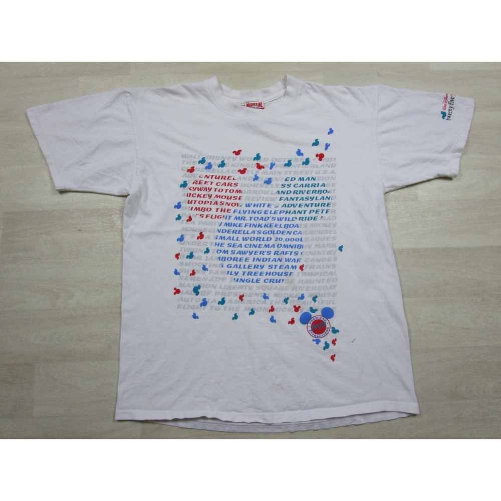 Vintage 90s Disney Mickey Inc T-Shirt (L) Jerry Leigh Mickey Mouse Beach